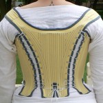 The gaps in the back ended up not being quite as large as I hoped, but hopefully, they will be enough to allow for summer, in all it's glory: loosing weight from being outside, and generally getting more used to being skooshed into a corset, being the largest factors; the linen relaxing a little in the face of extreme heat and humidity, being a much smaller one...